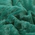 Lenjerie de pat cu Pilota Inclusa, Cearceaf cu Elastic, 6 Piese, Blană de Iepure Artificială si Catifea, Alb cu Verde [9]