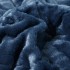 Lenjerie de pat cu Pilota Inclusa, Cearceaf cu Elastic, 6 Piese, Blană de Iepure Artificială si Catifea, Alb cu Bleumarin [9]