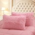  Pilota Cocolino Fluffy, 200x230cm si 2 fete de perna 50x70cm, Roz [3]
