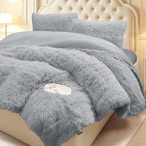  Pilota Cocolino Fluffy, 200x230cm si 2 fete de perna 50x70cm, Gri