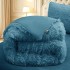  Pilota Cocolino Fluffy, 200x230cm si 2 fete de perna 50x70cm, Turquoise [3]