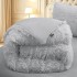  Pilota Cocolino Fluffy, 200x230cm si 2 fete de perna 50x70cm, Gri [3]