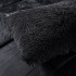  Pilota Cocolino Fluffy, 200x230cm si 2 fete de perna 50x70cm, Negru [5]