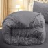  Pilota Cocolino Fluffy, 200x230cm si 2 fete de perna 50x70cm, Antracit [3]