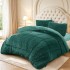  Pilota Cocolino Fluffy, 200x230cm si 2 fete de perna 50x70cm, Verde [2]