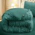 Pilota Cocolino Fluffy, 200x230cm si 2 fete de perna 50x70cm, Verde [3]