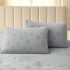 Set Pilota CoCoLiNo, 200x230 cm, cu Stelute Embosate, Puf Siliconic si 2 fete de perna 50x70 cm, Gri deschis [4]