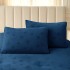 Set Pilota CoCoLiNo, 200x230 cm, cu Stelute Embosate, Puf Siliconic si 2 fete de perna 50x70 cm, Bleumarin [4]