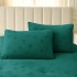 Set Pilota CoCoLiNo, 200x230 cm, cu Stelute Embosate, Puf Siliconic si 2 fete de perna 50x70 cm, Verde [4]