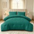 Set Pilota CoCoLiNo, 200x230 cm, cu Stelute Embosate, Puf Siliconic si 2 fete de perna 50x70 cm, Verde [2]