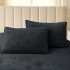 Set Pilota CoCoLiNo, 200x230 cm, cu Stelute Embosate, Puf Siliconic si 2 fete de perna 50x70 cm, Negru [4]