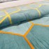 Patura pufoasa cocolino 200x230cm, 240g/mp, Verde, Forme Geometrice [4]