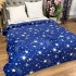 Pătură Super Soft Cocolino, 200x230 cm – Răsfăț absolut în zilele reci, Albastru închis, ploaie de stele [3]