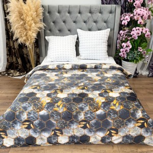 Pătură Super Soft Cocolino, 200x230 cm – Răsfăț absolut în zilele reci, Gri, fagure