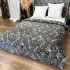 Patura Pufoasa CoCoLiNo (Fleece), 200x230cm, 240gr/m, Negru, Frunze - Răsfățul Perfect pentru Serile Racoroase [4]