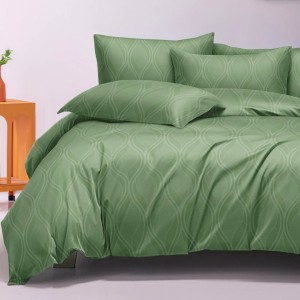 Lenjerie pat dublu, Finet model elegant, 6 piese, Verde Lenjerie pat dublu, Finet model elegant, 6 piese, Verde