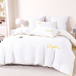 Lenjerie pat dublu, Finet Soft Touch cu Broderie, 6 piese, Alb Lenjerie pat dublu, Finet Soft Touch cu Broderie, 6 piese, Alb