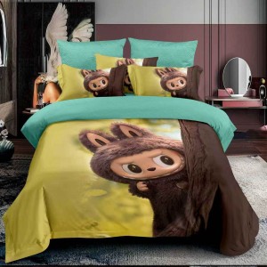 Lenjerie pat 140x200cm,  FINET, 4 piese, cu ELASTIC