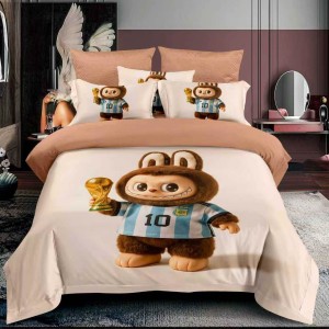 Lenjerie pat 140x200cm,  FINET, 4 piese, cu ELASTIC