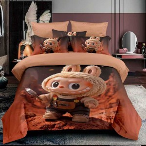 Lenjerie pat 140x200cm,  FINET, 4 piese, cu ELASTIC