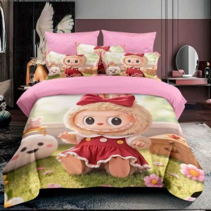 Lenjerie pat 140x200cm,  FINET, 4 piese, cu ELASTIC