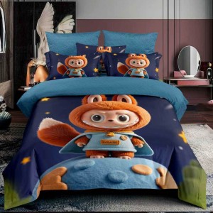 Lenjerie pat 140x200cm,  FINET, 4 piese, cu ELASTIC