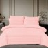 Lenjerie HoReCa, pat dublu, Damasc Finetat Deluxe cu Elastic, 6 piese, Roz [2]