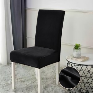 Set 6 huse PREMIUM universale pentru scaun, CATIFEA Negru Set 6 huse PREMIUM universale pentru scaun, CATIFEA Negru