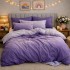 Lenjerie pat dublu, Finet, 6 piese, Mov, degrade [3]