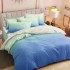 Lenjerie pat dublu, Finet, 6 piese, Albastru, degrade [5]
