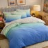 Lenjerie pat dublu, Finet, 6 piese, Albastru, degrade [4]