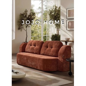 Canapea Flexora, Spuma HD, Ambalat Vidat, caramiziu