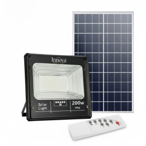 Proiector LED INNOVA 200W Cu Panou Solar si telecomanda, IP66 Proiector LED INNOVA 200W Cu Panou Solar si telecomanda, IP66