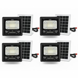 Set 4 x Proiector Solar Innova 100W , IP66 , Indicator Batarie , Telecomanda , 6500k Set 4 x Proiector Solar Innova 100W , IP66 , Indicator Batarie , Telecomanda , 6500k