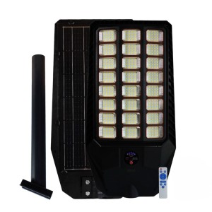 Lampa Solara Stradala 1000W, senzor miscare si lumina, IP66, telecomanda, kit instalare inclus Lampa Solara Stradala 1000W, senzor miscare si lumina, IP66, telecomanda, kit instalare inclus