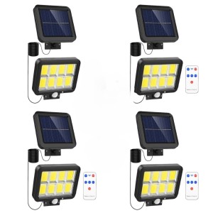 Set 4x Lampi Solare T9 INNOVA Smart Home, 160 LED COB, 8 Cadrane, Senzor Miscare, Panou Detașabil, IP66 + Telecomandă Set 4x Lampi Solare T9 INNOVA Smart Home, 160 LED COB, 8 Cadrane, Senzor Miscare, Panou Detașabil, IP66 + Telecomandă