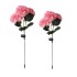 Set 2 Lămpi Solare Decorative Tip Hortensie Roz – Iluminare LED, Design Realist și Funcționare Automată [2]