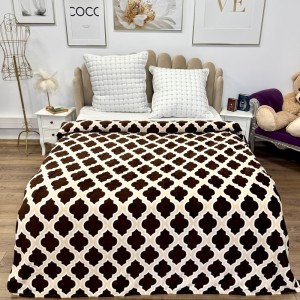 Patura pufoasa cocolino 200x230cm, 240g/mp, Bej, Maro, Oriental