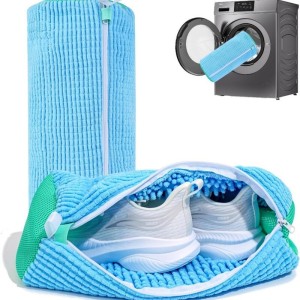 Set 2 Saci pentru Spălat Incălțăminte – Protecție și Curățare Delicată - Bleu Set 2 Saci pentru Spălat Incălțăminte – Protecție și Curățare Delicată - Bleu