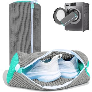 Set 2 Saci pentru Spălat Incălțăminte – Protecție și Curățare Delicată - Gri Set 2 Saci pentru Spălat Incălțăminte – Protecție și Curățare Delicată - Gri