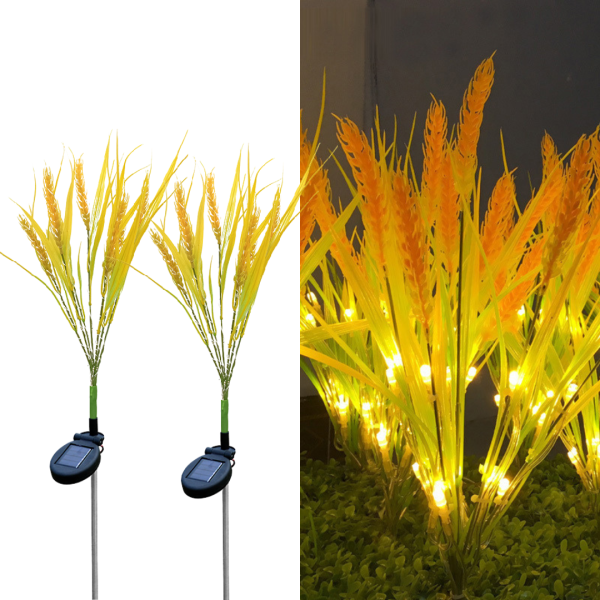 Set 2 Lămpi Solare Decorative Tip Spic de Grau cu LED , 60cm, Lumina Eleganta, Design Elegant și Funcționare Automată [1]