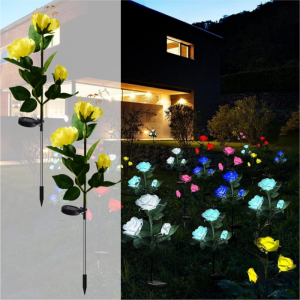 Set 2 Lămpi Solare Decorative Tip Trandafiri Galbeni – Iluminare LED, Design Elegant și Funcționare Automată Set 2 Lămpi Solare Decorative Tip Trandafiri Galbeni – Iluminare LED, Design Elegant și Funcționare Automată