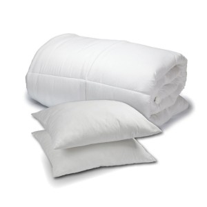 SET Pilota 180x200cm + 2 perne 50x70cm alb, Fabricate in Romania