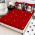 Lenjerie pat dublu cu Elastic,  FINET, 5D Digital Print, Craciun, Rosu, Albastru, Mos Craciun clasic [2]