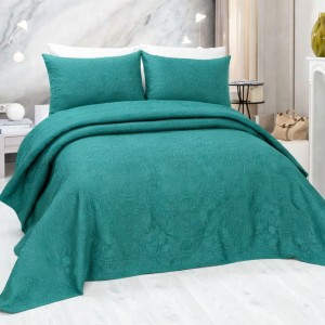 Cuvertura matlasata ultralux, verde, pentru pat dublu 220x240cm si 2 fete de perne 50x70 Cuvertura matlasata ultralux, verde, pentru pat dublu 220x240cm si 2 fete de perne 50x70