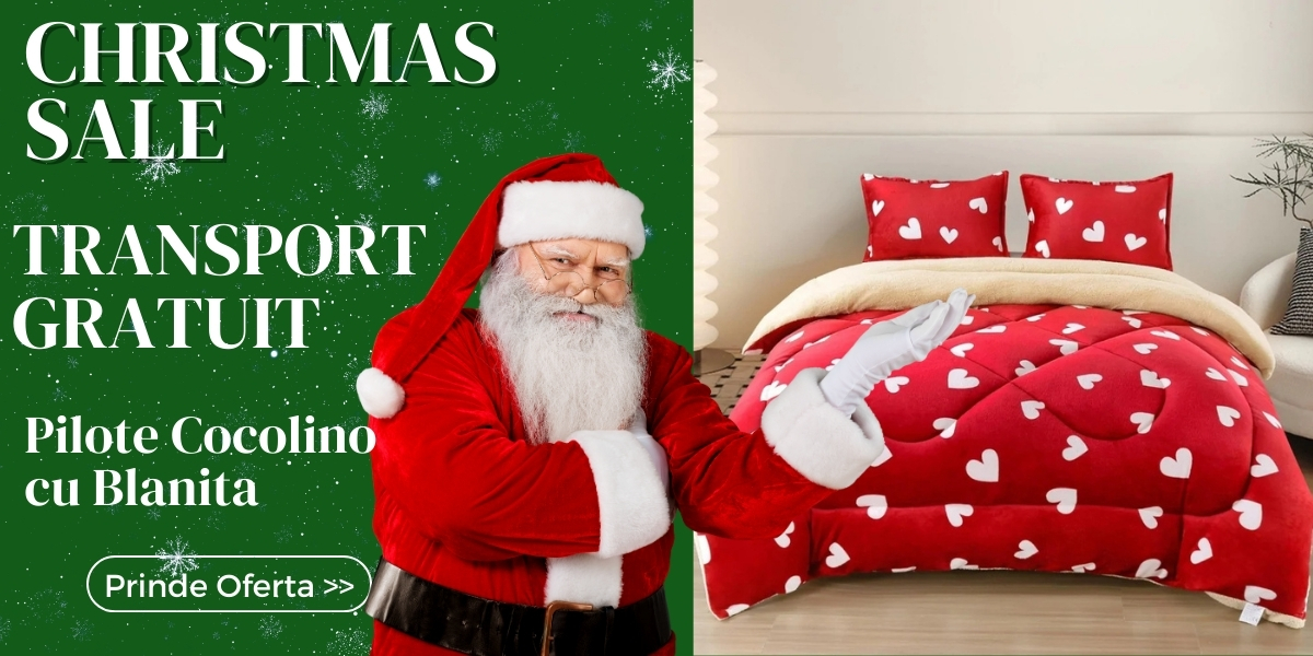 Christmas Sale Pilote cocolino cu blanita