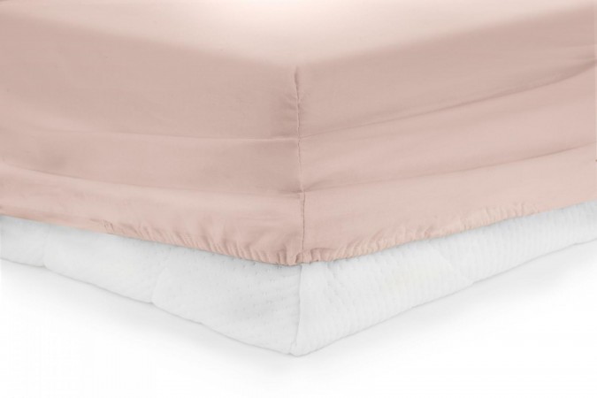 Cearceaf Heinner  pat cu elastic 180x200 cm - roz