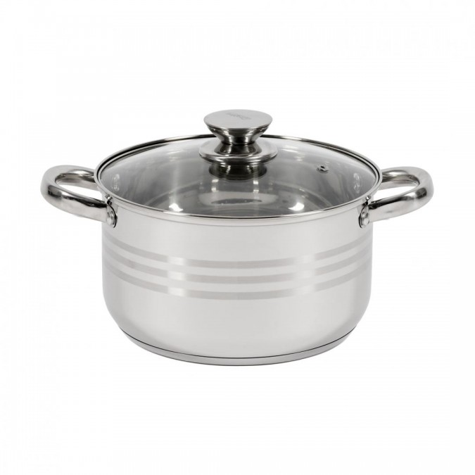 Semioala inox+capac 22x12.5 cm 4.5 l myra cooking by