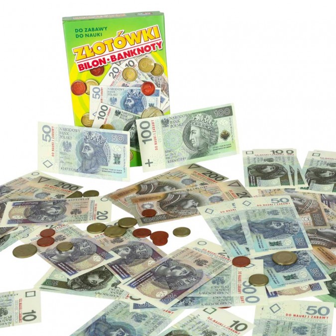 Învățarea și jocul cu banii Monede și bancnote 5+ MULTIGRA