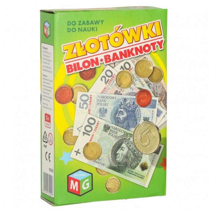 Învățarea și jocul cu banii Monede și bancnote 5+ MULTIGRA